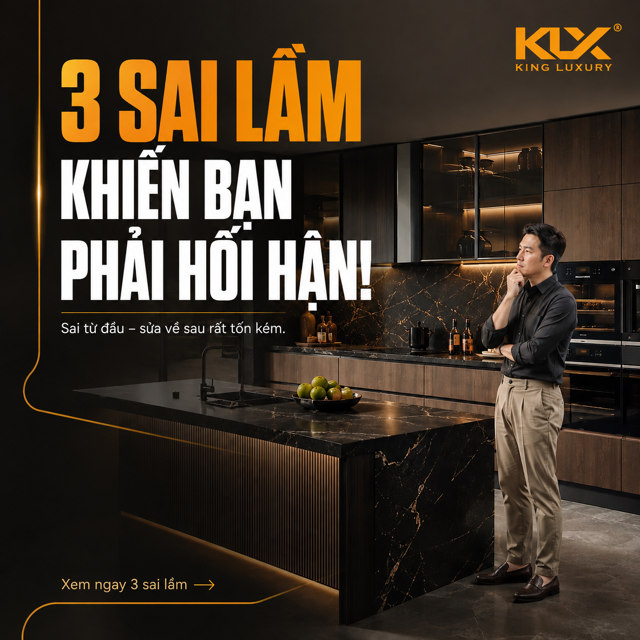 3 Sai Lầm Khi Làm Tủ Bếp Khiến Bạn Dễ Hối Hận